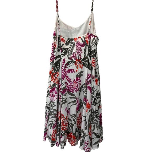 Old Navy Fit and Flare Cami Mini Dress Floral Tiered Smocked Back Size L… - Picture 4 of 12